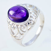 Penelope Filigree Purple Solitaire Ring